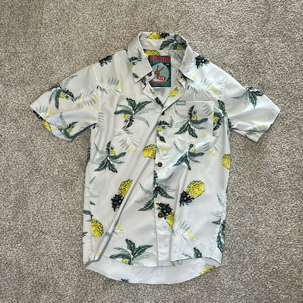 Dixxon the swapper pineapple men's XS short sleeve
